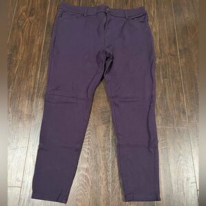 Style & Co. Deep Purple Women's Trousers